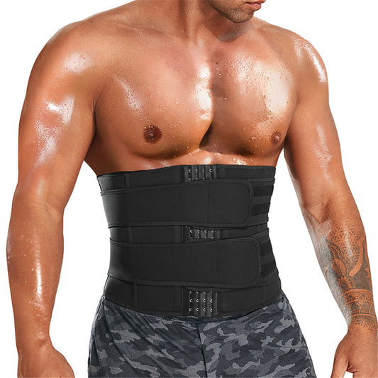 Adjustable Waist Trainer Trimmer with Double Belts for Men