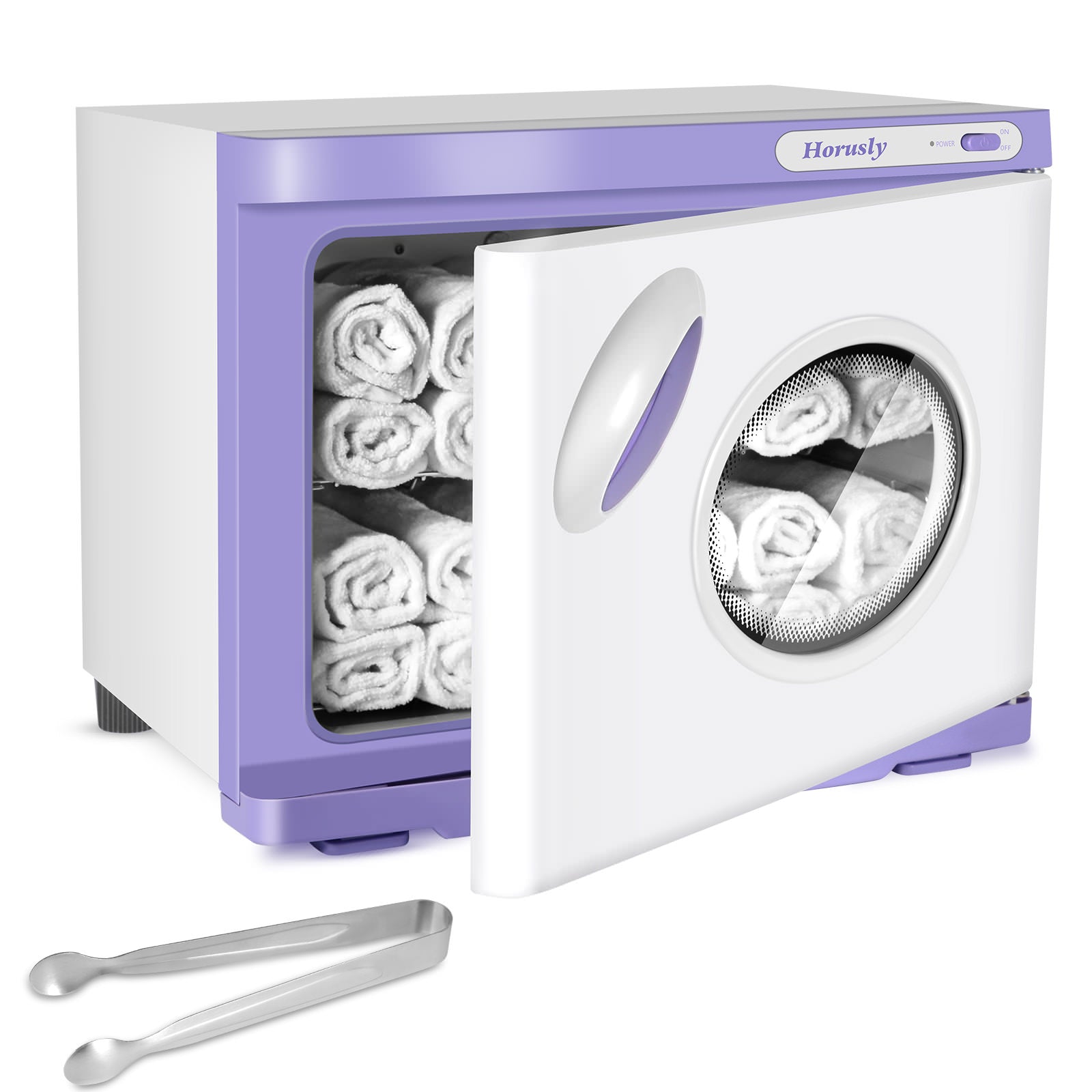 Hot Towel Warmer with Clear Glass Door, 23L – horusly