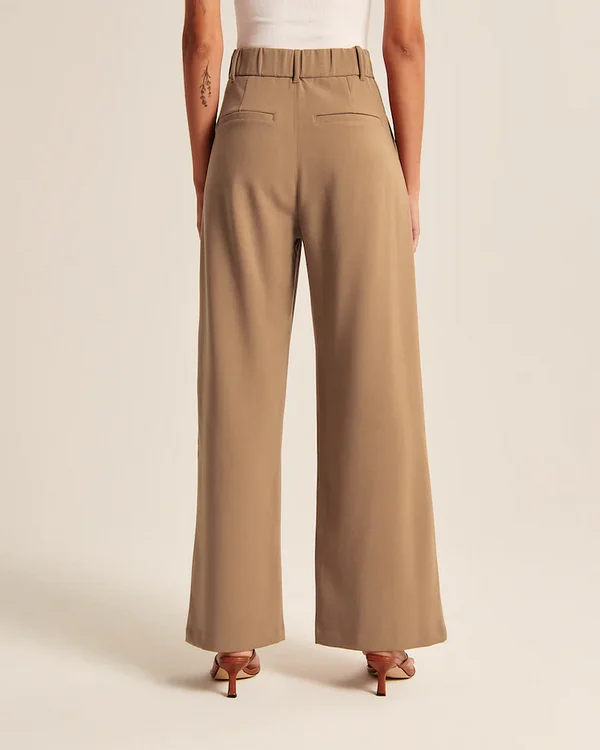 HIGH WAIST TAILORED WIDE LEG PANTS