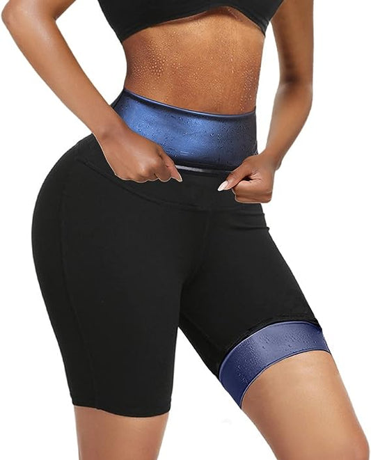 Huiming Sauna Sweat Shorts for Women Slimming Compression Workout Thermo Waist Trainer Slimming Leggings Pants Body Shape