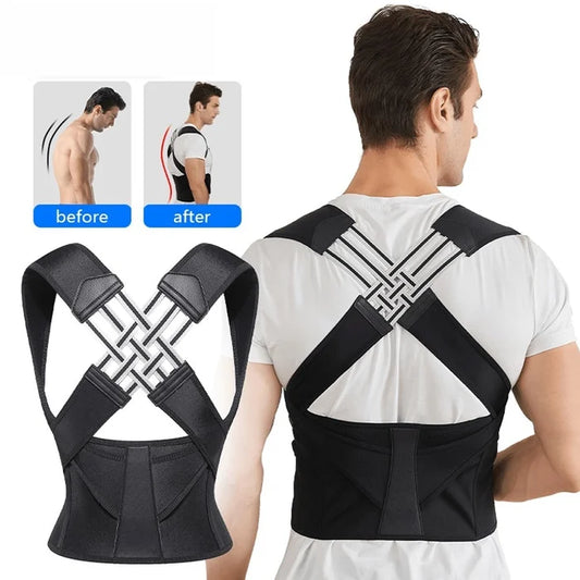 Adjustable Back Posture Belt Office Home Gym Unisex