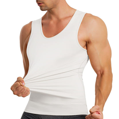 Men's Abdominal Lumbar Heat Cycle Fitness Vest Trainer