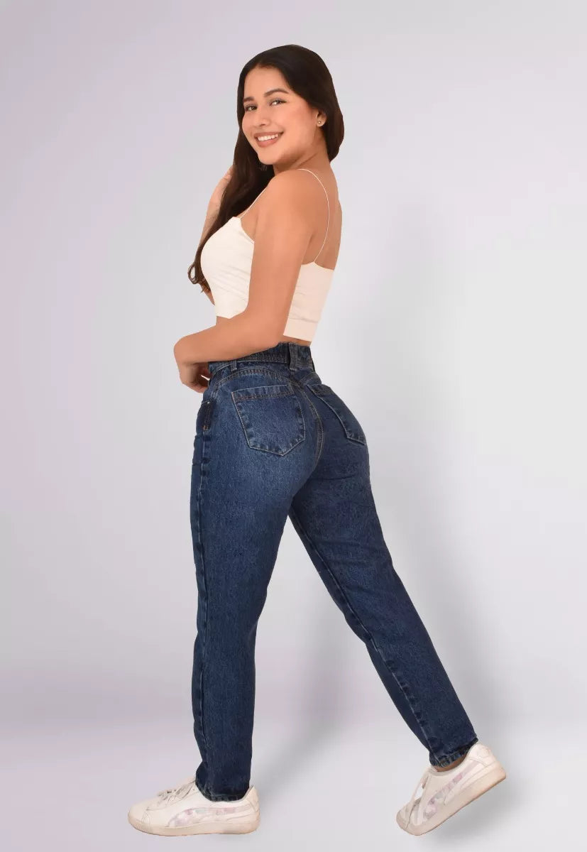 MOM JEANS DAMA CASUAL JUVENIL MODA ALTA CALIDAD