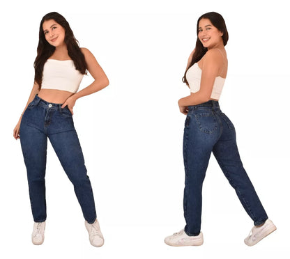 MOM JEANS DAMA CASUAL JUVENIL MODA ALTA CALIDAD