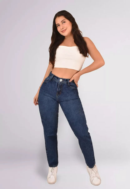 MOM JEANS DAMA CASUAL JUVENIL MODA ALTA CALIDAD