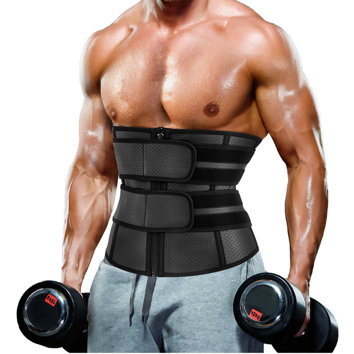 Men's Abdominal Lumbar Heat Cycle Fitness Vest Trainer