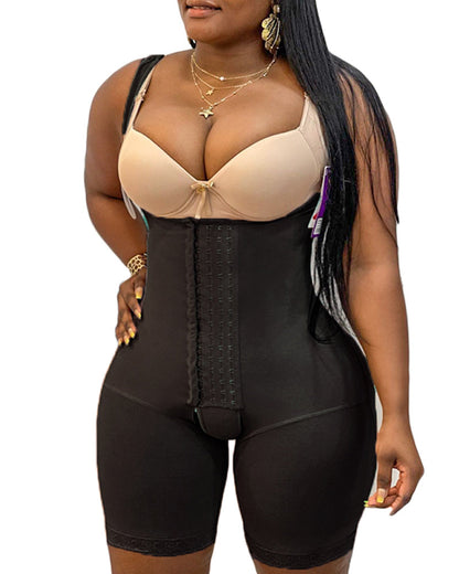 Post Liposuction Fajas Front Closure Hook-eye Double High Compression For Daily Life Charming Curves