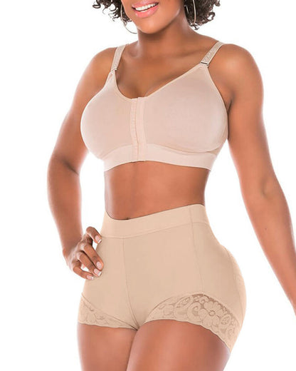 Women's High Waist And Hip Enhanced Belly Control Lace Shapewear