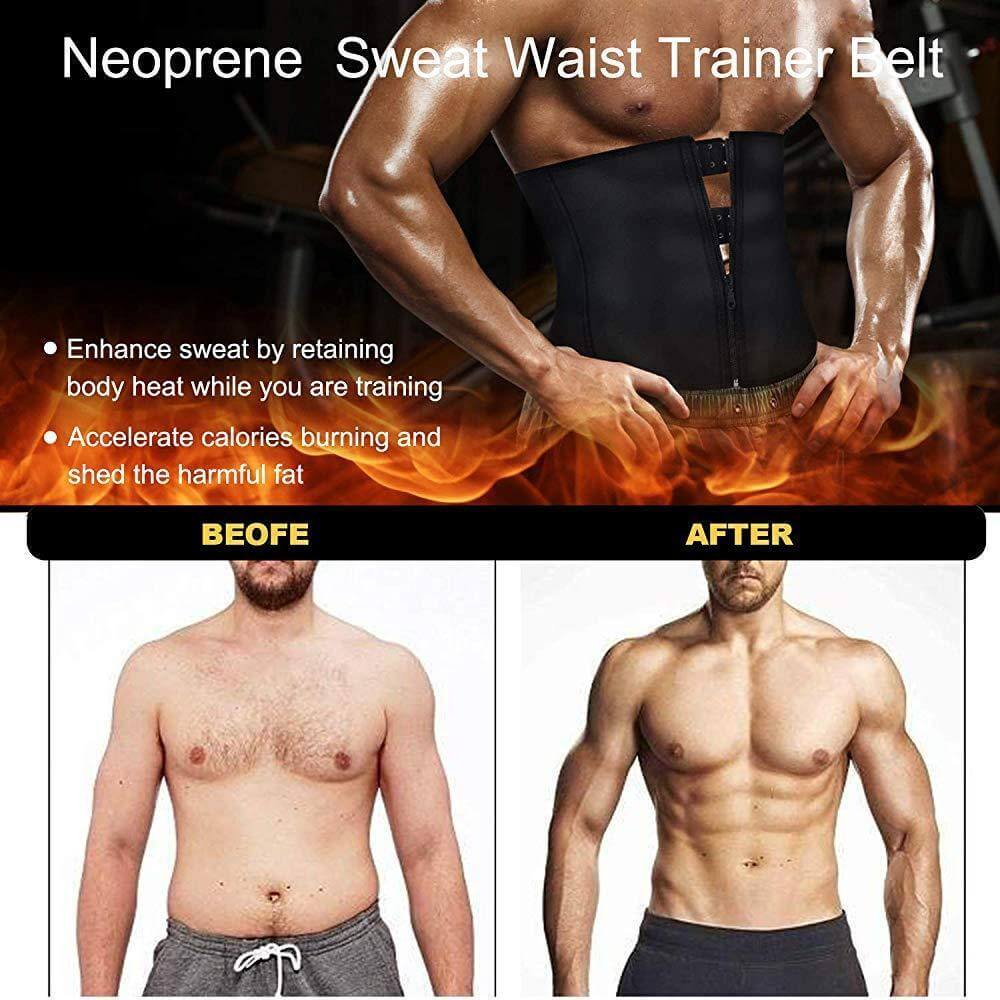 Men Sauna Sweat Waist Trainer Slimming Belt