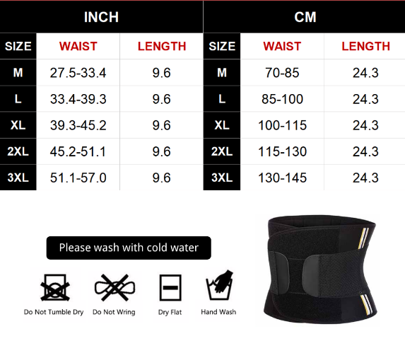 Men Neoprene Shape Fitter Belt For Lower Back Pain