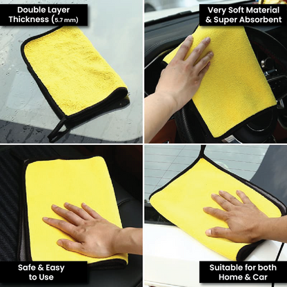 Car Microfiber Cleaner (Pack of 5)