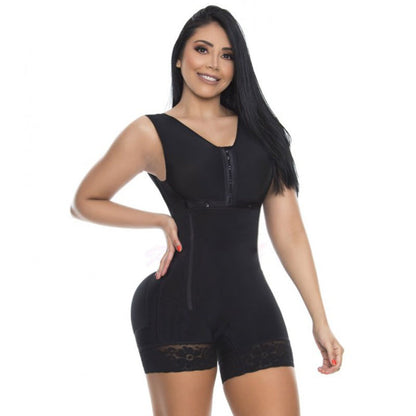 The Front Hooks Full Comfortable Compression Faja Bodysuit Max Tummy Control With Bra