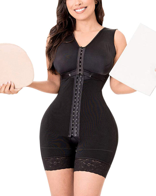 Shapewear For Women Hook And Eye Closure Adjustable Breast Support Tummy Control