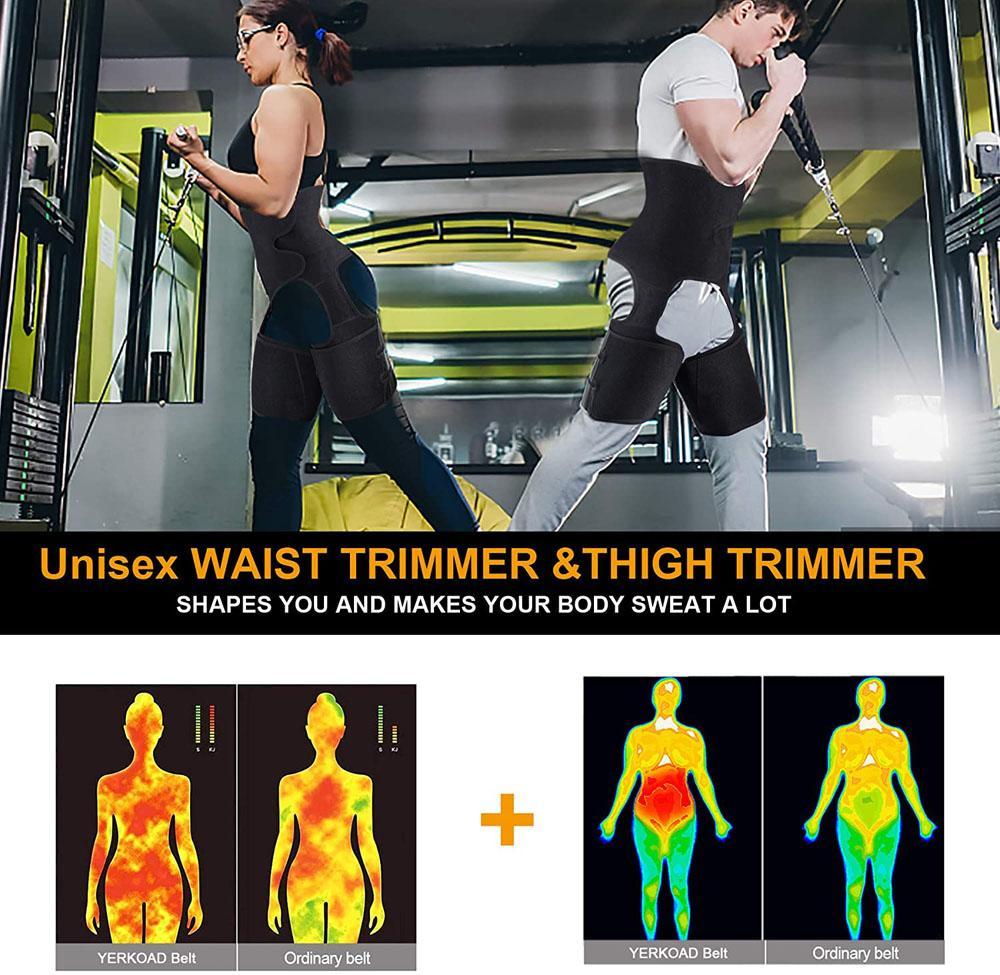 Unisex 3 in 1 Waist /Thigh/ Hip Fat Burning Trimmer