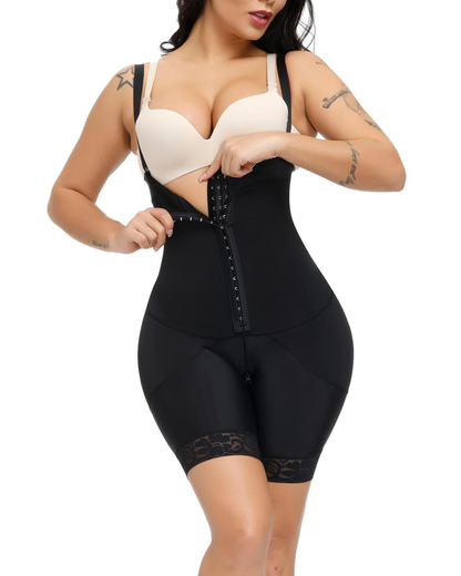 Open Bust Tummy Control Push Up Shapewear For Women Body Shaper Bodysuit