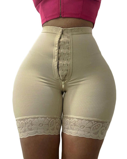 Double High Compression Hip Lift Shorts Hourglass Shapewear