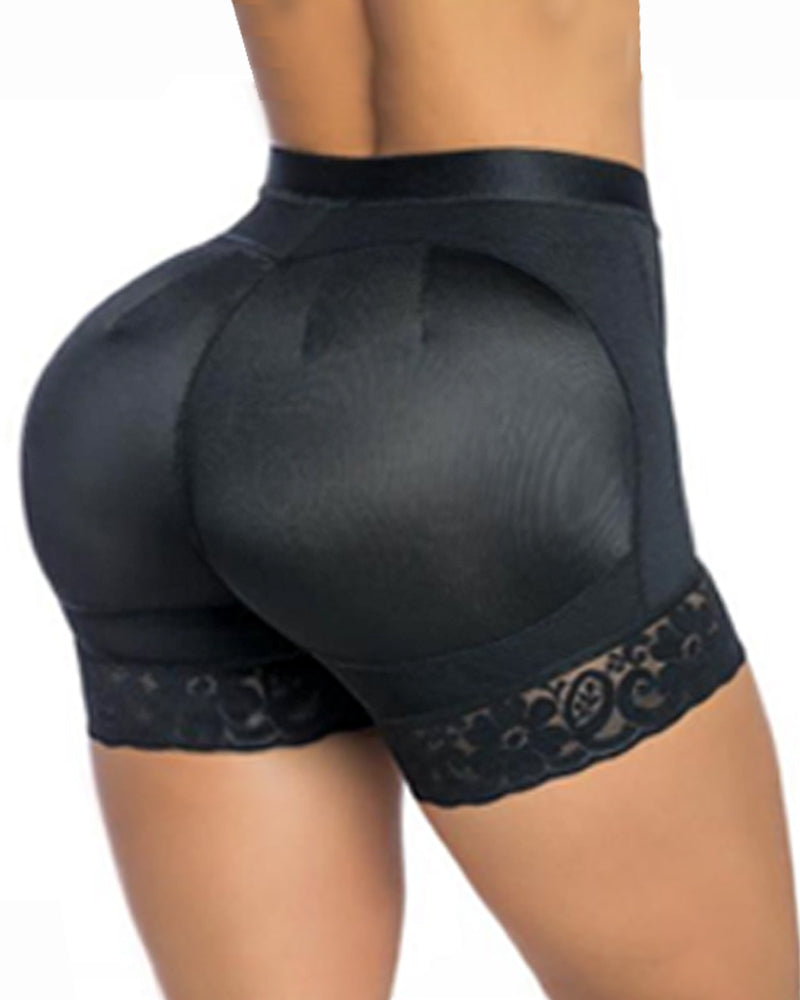Buttock Lifter Shorts With Silicone Lace Butt Seamless Hip Enhancer Panties
