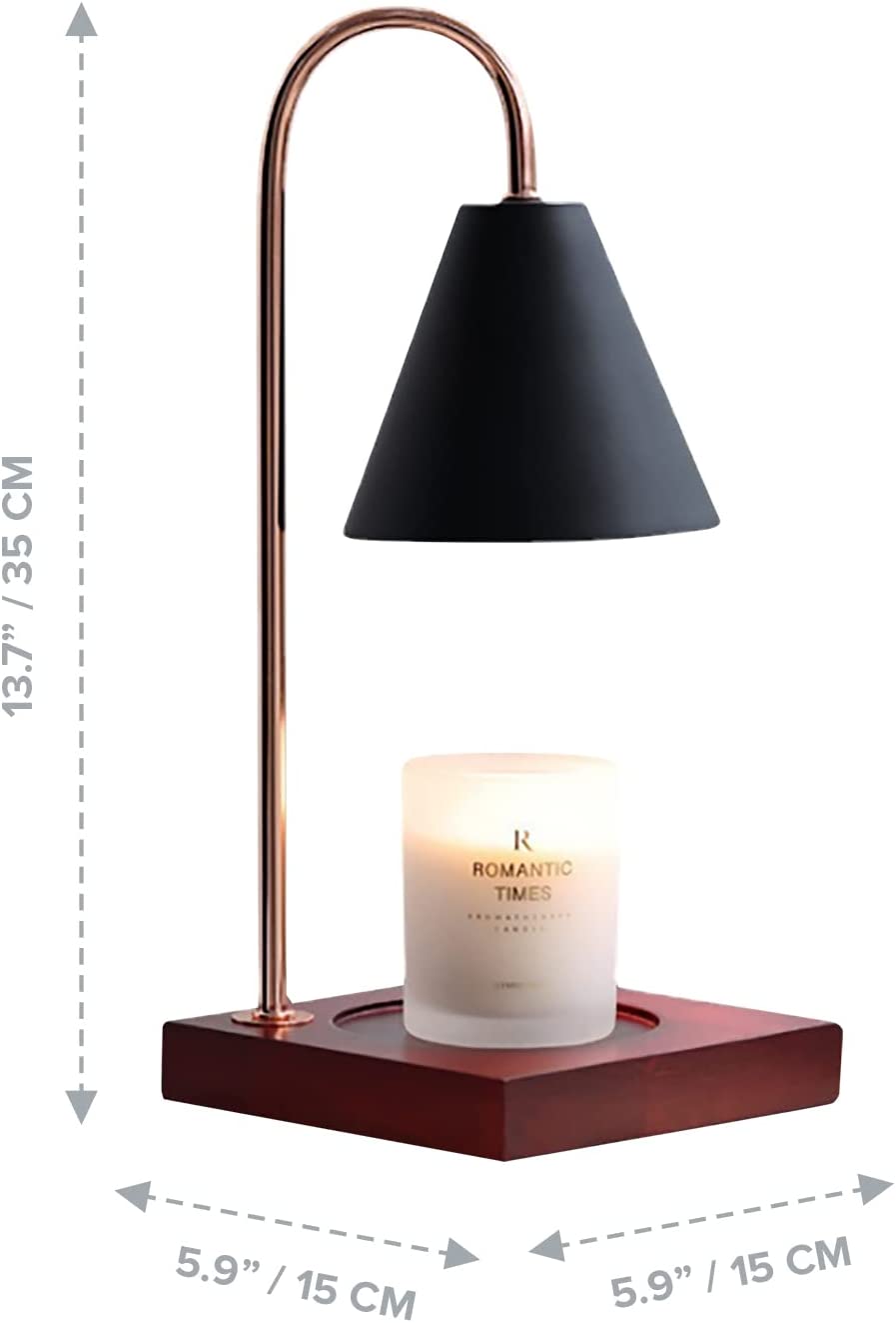 Elegant Candle Lamp with Dimmer Switch & Light Bulb