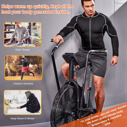 Neoprene Fat Burning Sauna Jacket with Full Zip Up