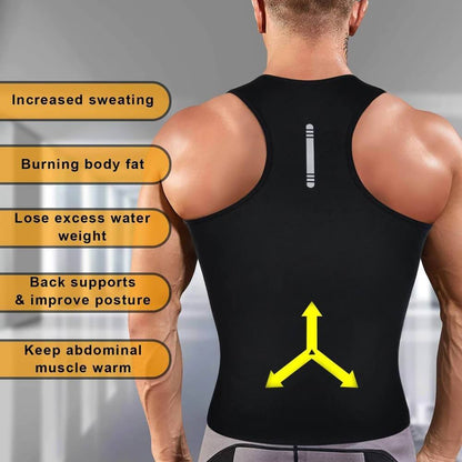 Men Night Sport Sweating Vest