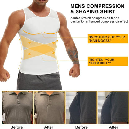 Mesh Slimming Compression Tank Top for Men