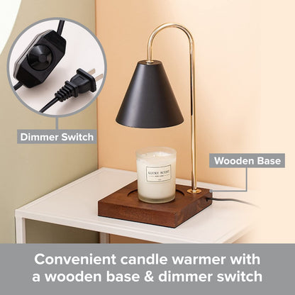 Elegant Candle Lamp with Dimmer Switch & Light Bulb