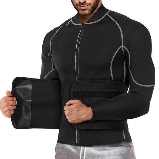 Hot Sauna Jacket with Adjust Belt