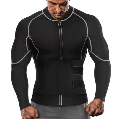 Hot Sauna Jacket with Adjust Belt