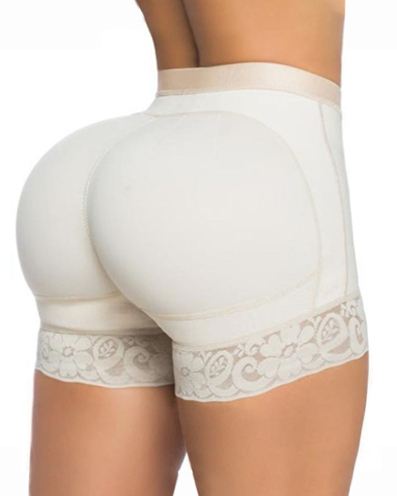 Buttock Lifter Shorts With Silicone Lace Butt Seamless Hip Enhancer Panties
