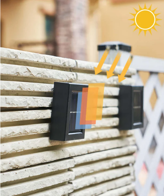 Waterproof Solar Powered Outdoor Patio Wall Decor Light