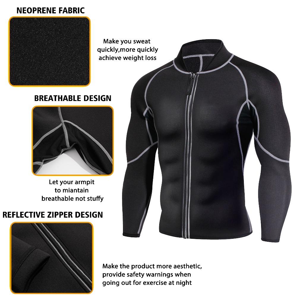 Neoprene Fat Burning Sauna Jacket with Full Zip Up