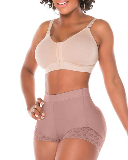 Women's High Waist And Hip Enhanced Belly Control Lace Shapewear