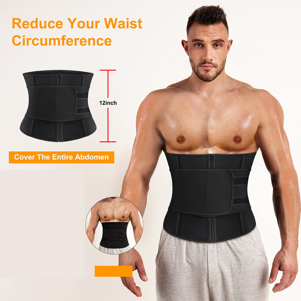 Men Sweat  Waist Trainer Sauna Belt