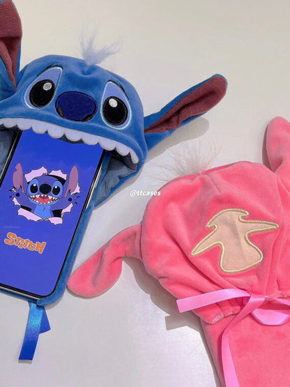 New Plush 3D Stitch Hat Phone Case （worldwise shipping）