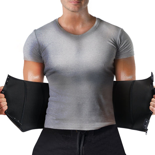 Men Waist Trainer Slimming Belt Neoprene Fat Burner Sweat Trimmer