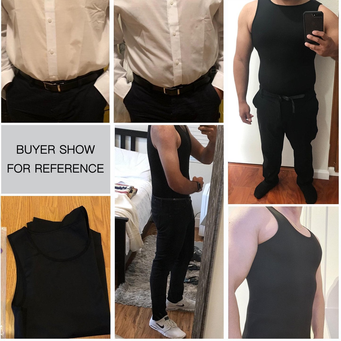 Men Zipper Vest For Slim & Back Support
