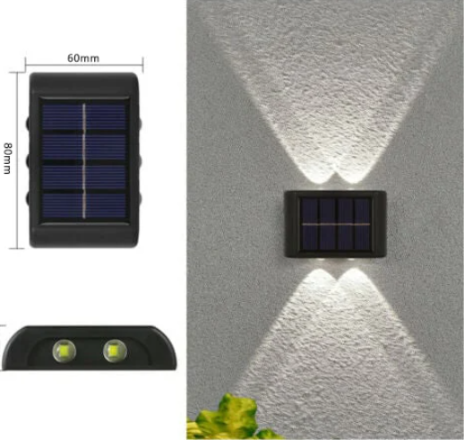 Waterproof Solar Powered Outdoor Patio Wall Decor Light