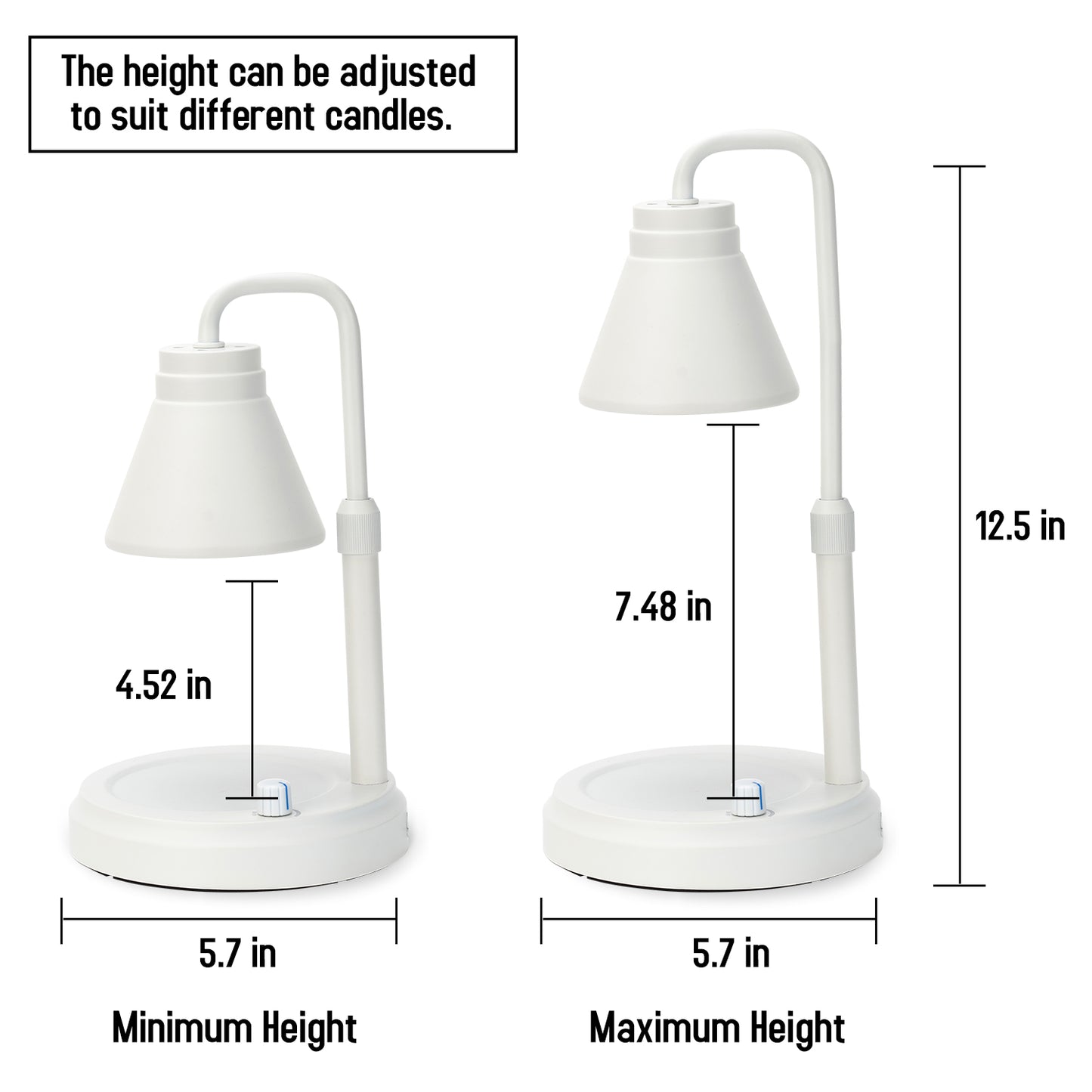 Classic Candle Warmer Lamp White