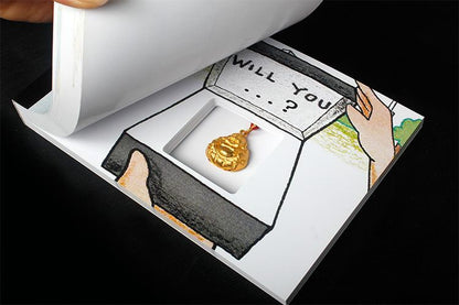 Cartoon Flip Book romantic Proposal gift Creative gift Lover's gift