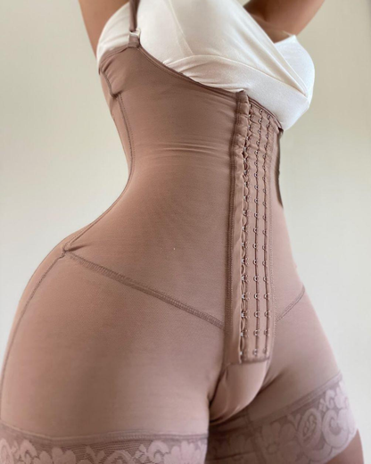 Tummy Control Body Shaper Compression Garment Tummy Tuck Open Bust Bodysuit