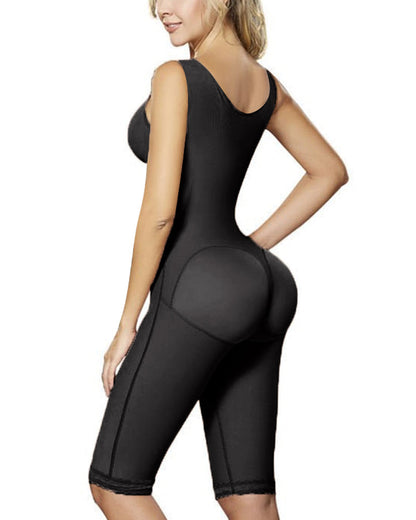 Women Bodysuit Front Closure Adjustable Tummy Control Shapewear Slimming Fajas Lace Body Shaper