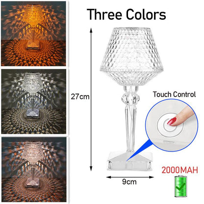 Class Wave Point Diamond Table Lamp