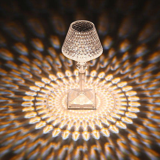 Class Wave Point Diamond Table Lamp