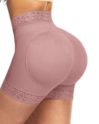 Mid-Waist Shaping Shorts Shapewear Panty With Anti-Rolling Lace Tummy Control Underwear For Women Butt Lifter
