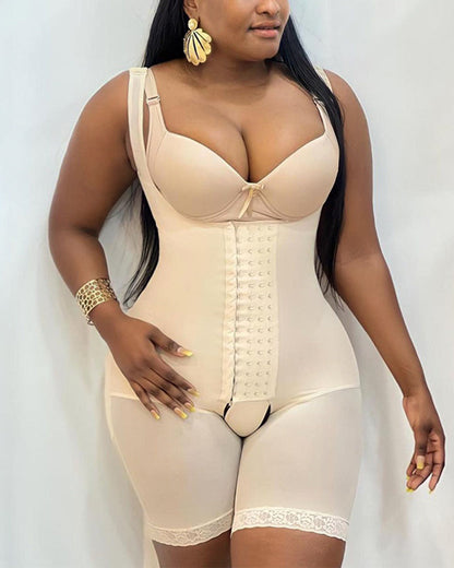 Post Liposuction Fajas Front Closure Hook-eye Double High Compression For Daily Life Charming Curves