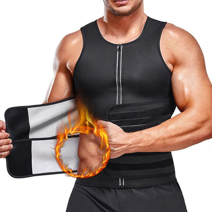 Lightweight Workout Heat-cycle Vest with Double Belts