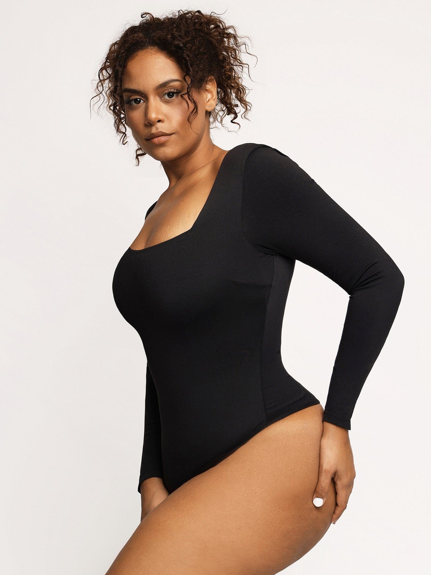 Contour Long Sleeve Square Neck Bodysuit