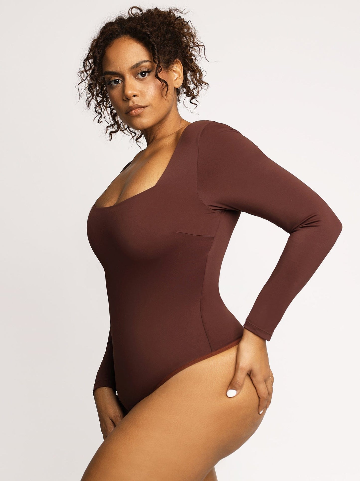 Contour Long Sleeve Square Neck Bodysuit