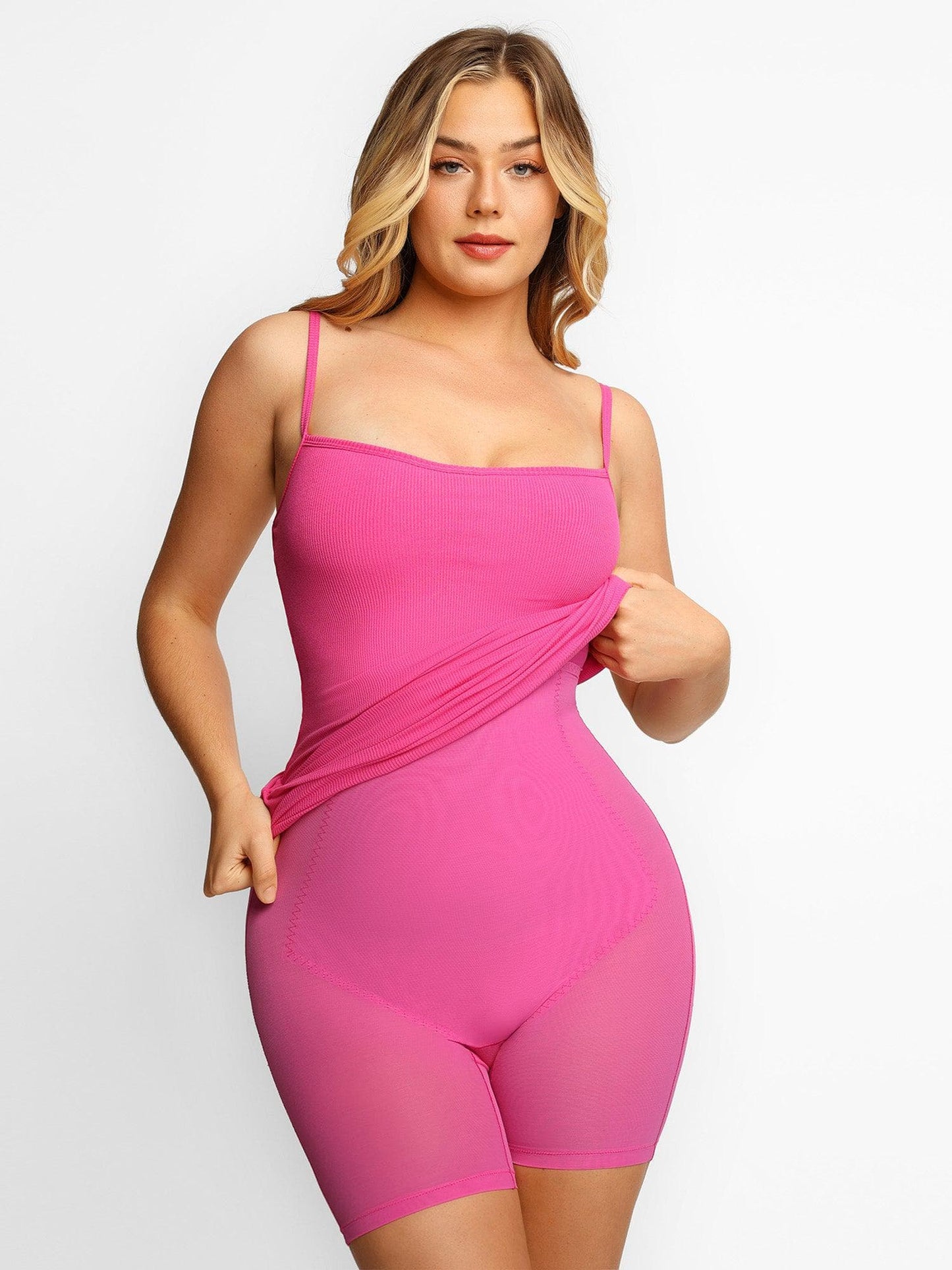 Built-In Shapewear Slip Mini Lounge Dress