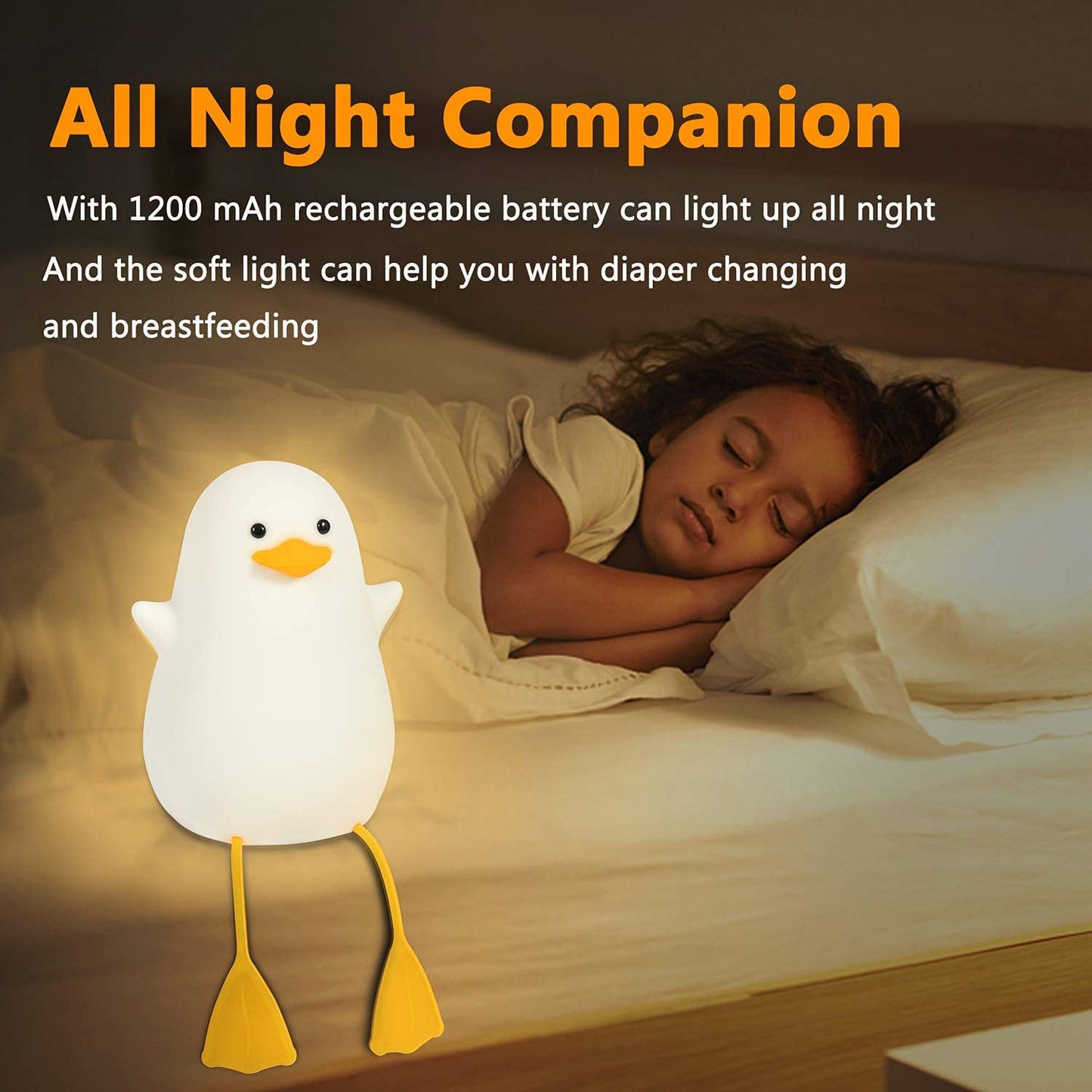 Squishy Seagull Night Light Home Decor Lamp